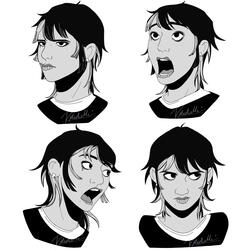Spidersona Expression Sheet